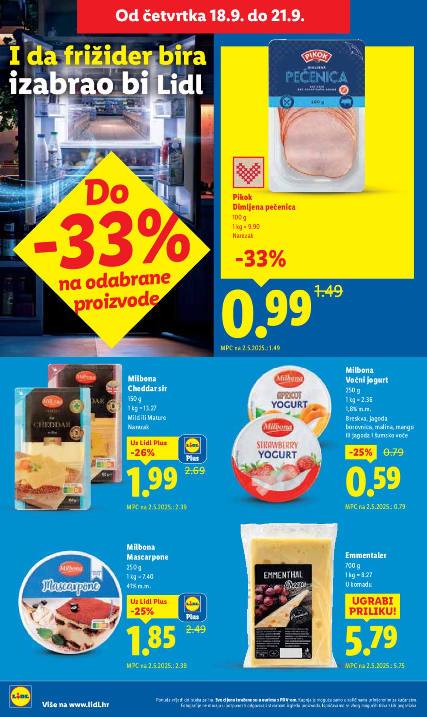 Lidl katalog Super ponuda od četvrtka 18.09 - 21.09.2025.