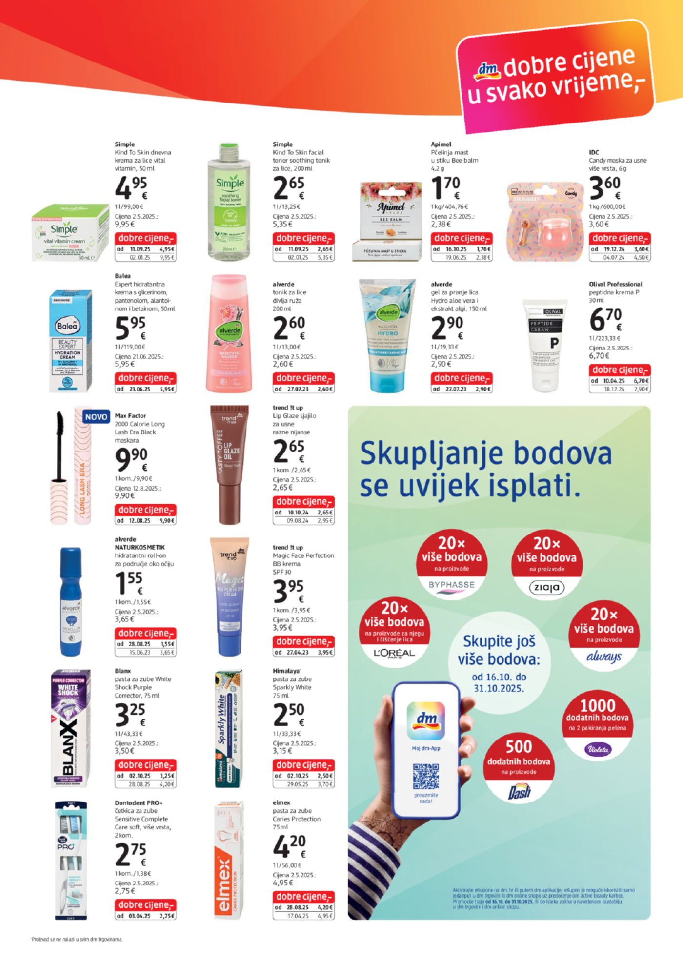 dm katalog Akcija 16.10. - 31.10.2025.