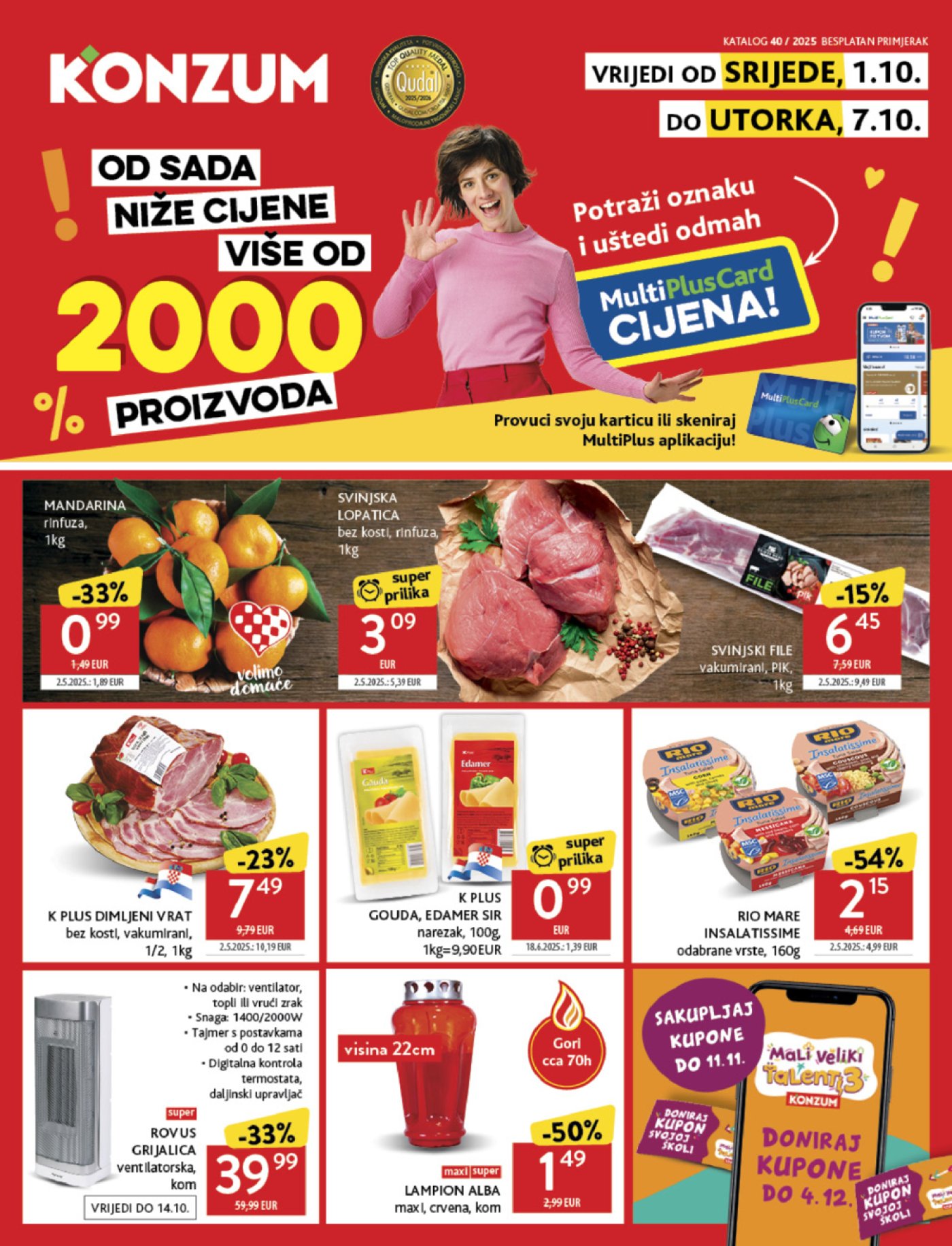 Konzum katalog Akcija 01.10. - 07.10.2025.