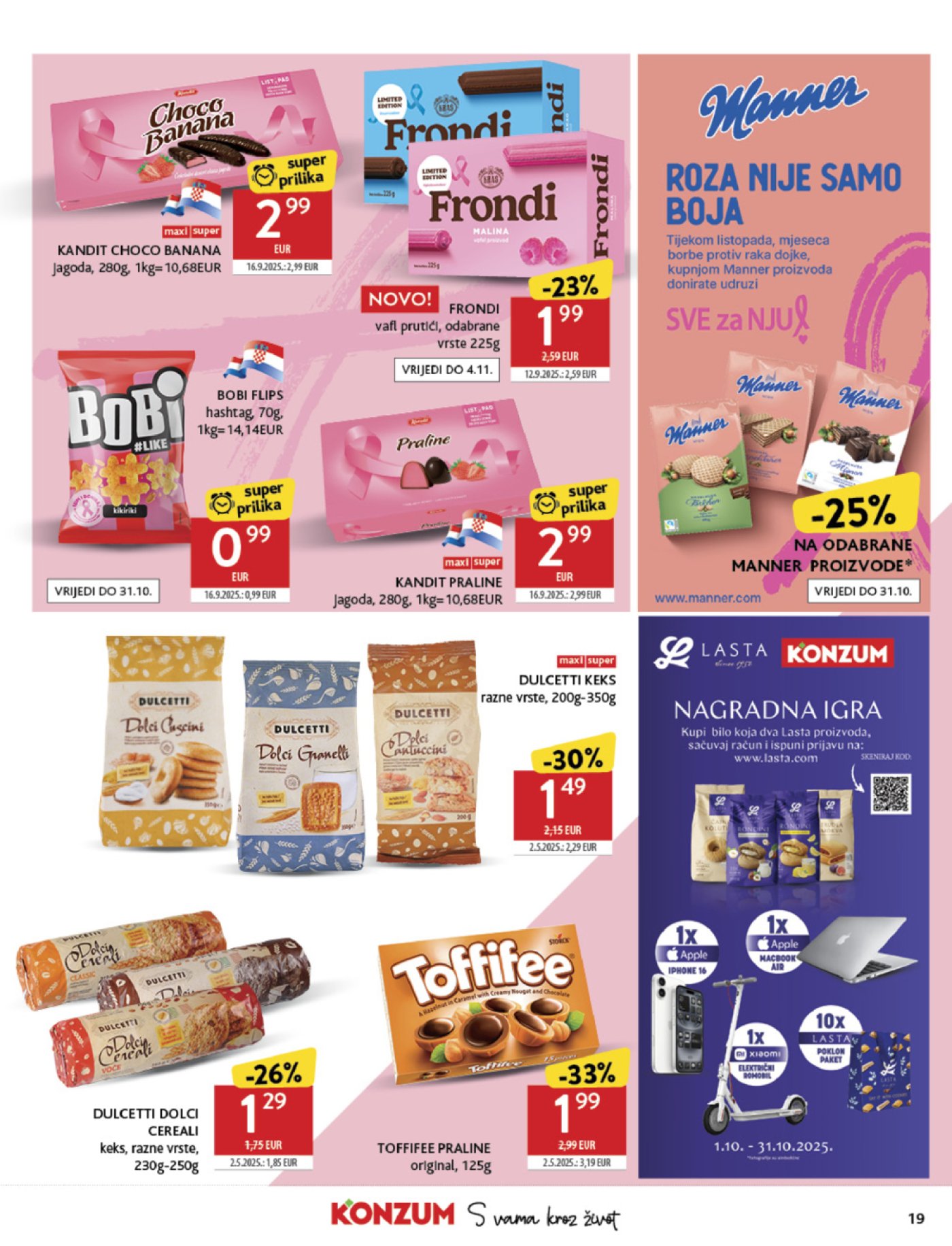 Konzum katalog Akcija 01.10. - 07.10.2025.