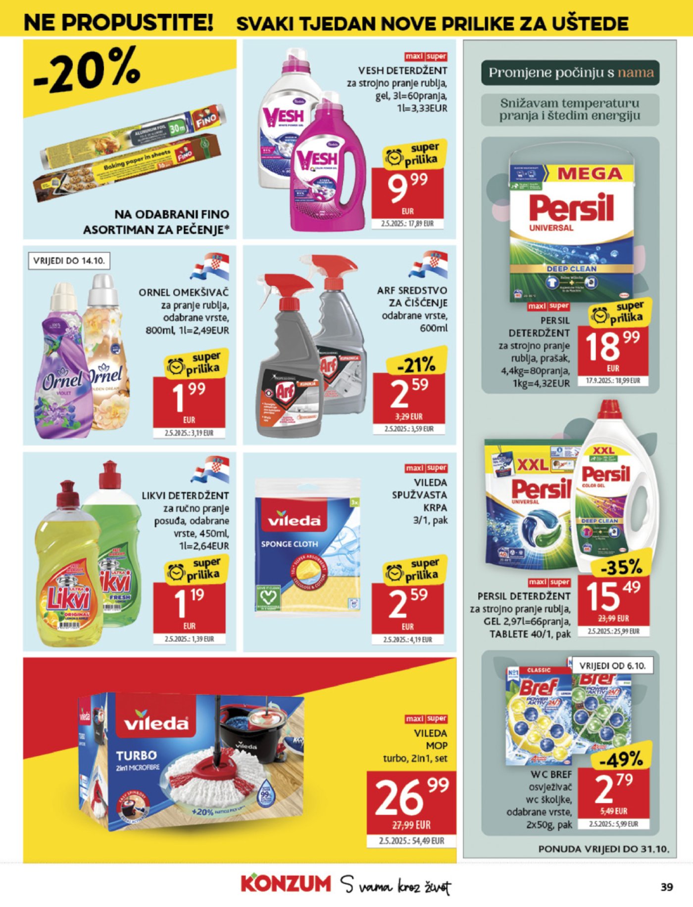 Konzum katalog Akcija 01.10. - 07.10.2025.