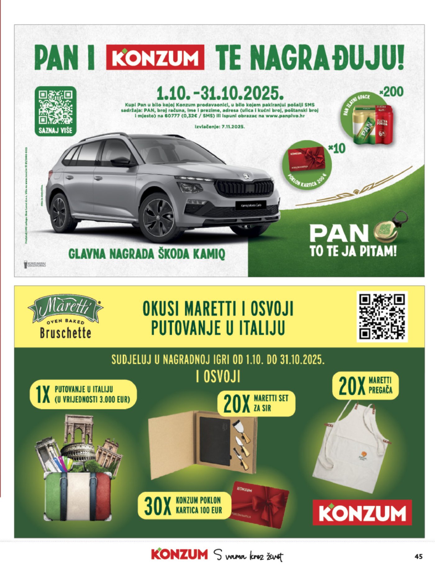 Konzum katalog Akcija 01.10. - 07.10.2025.