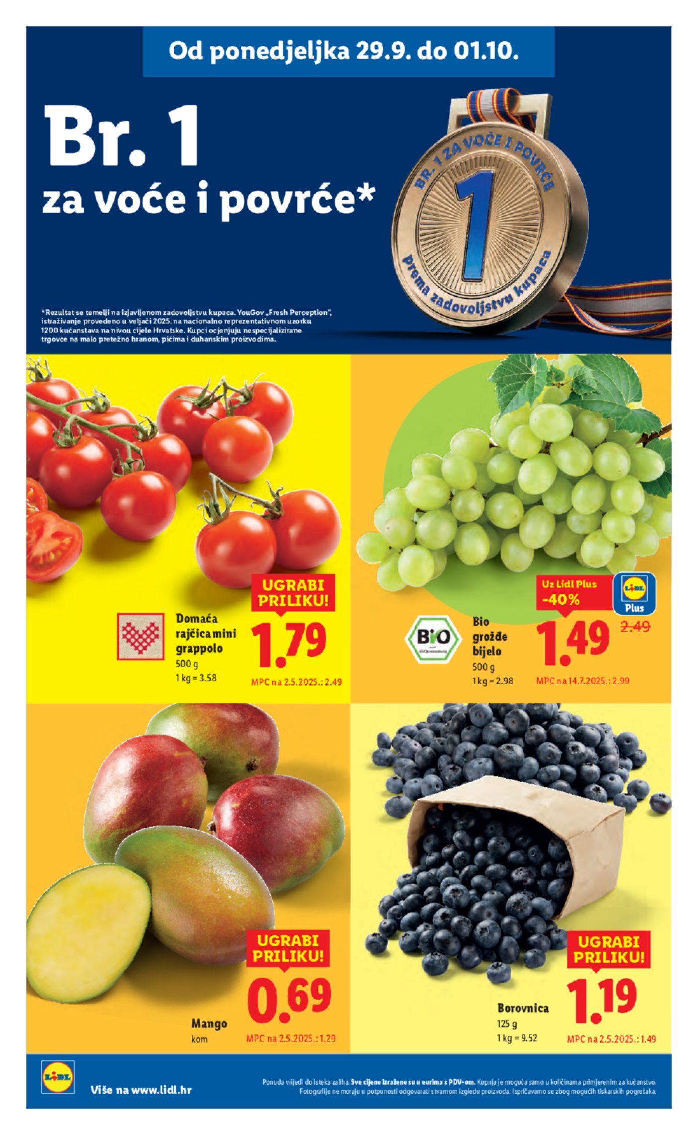 Lidl katalog Super ponuda od ponedjeljka 29.09. - 05.10.2025.