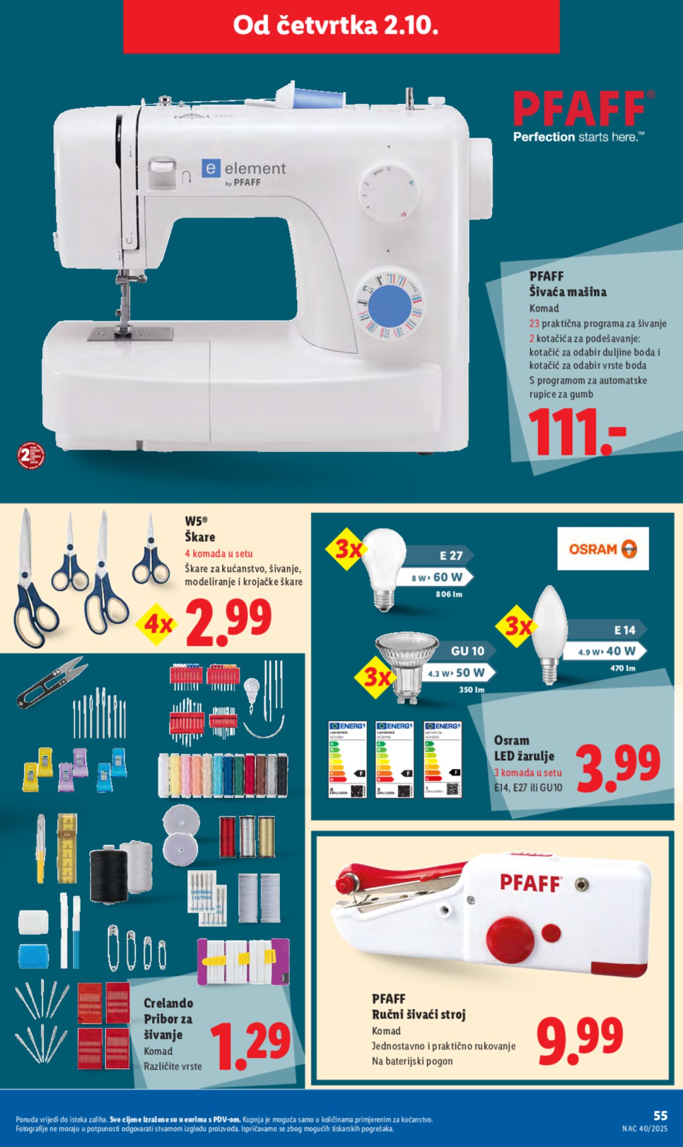 Lidl katalog Super ponuda od ponedjeljka 29.09. - 05.10.2025.