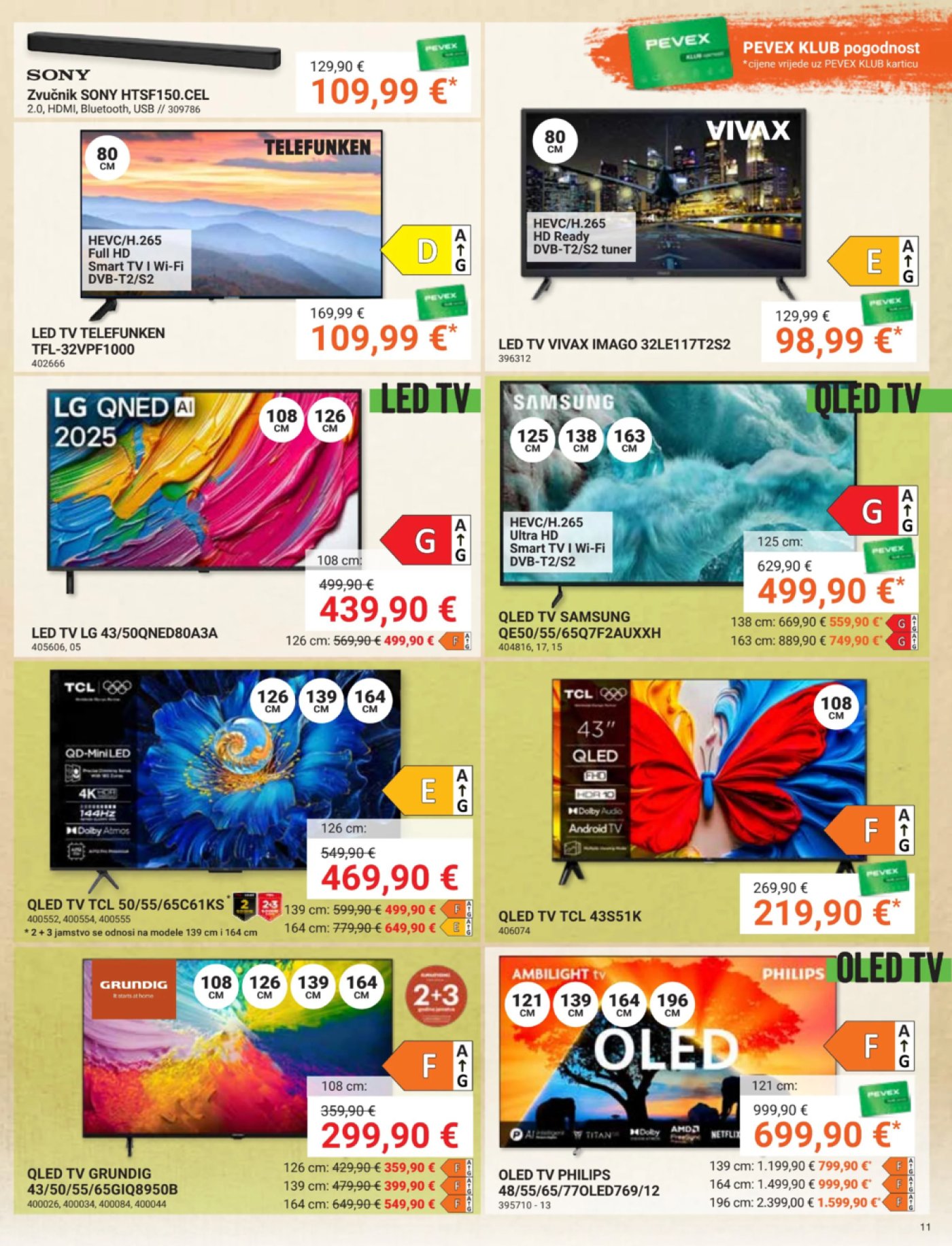 Pevex katalog Akcija 25.09. - 20.10.2025.