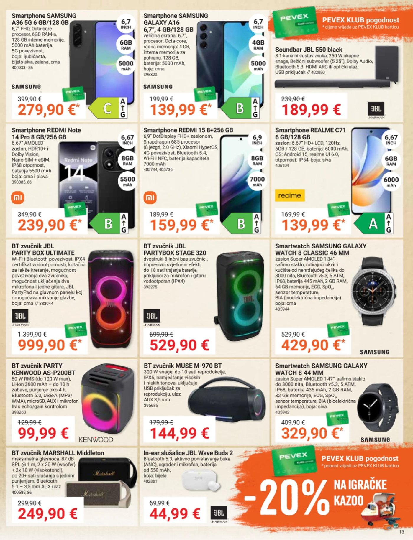 Pevex katalog Akcija 25.09. - 20.10.2025.