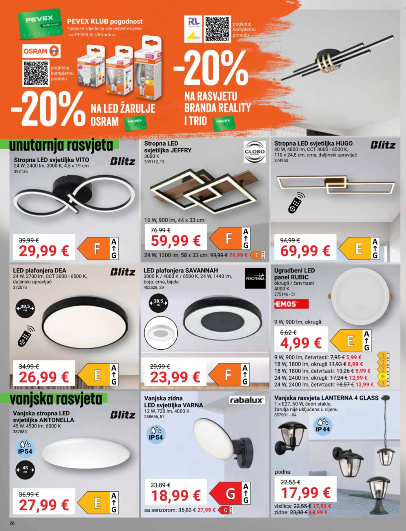 Pevex katalog Akcija 25.09. - 20.10.2025.