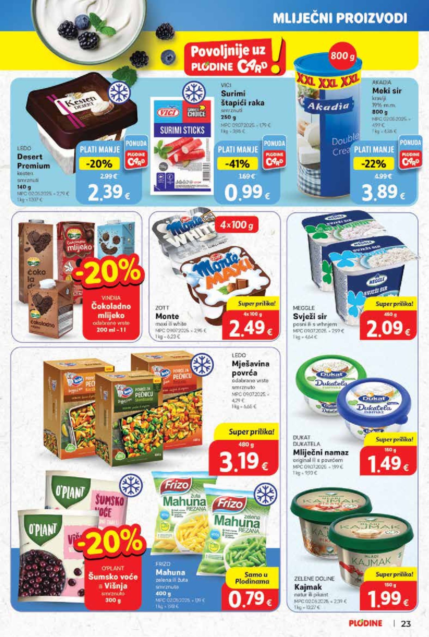 Plodine katalog Akcija 01.10. - 07.10.2025.