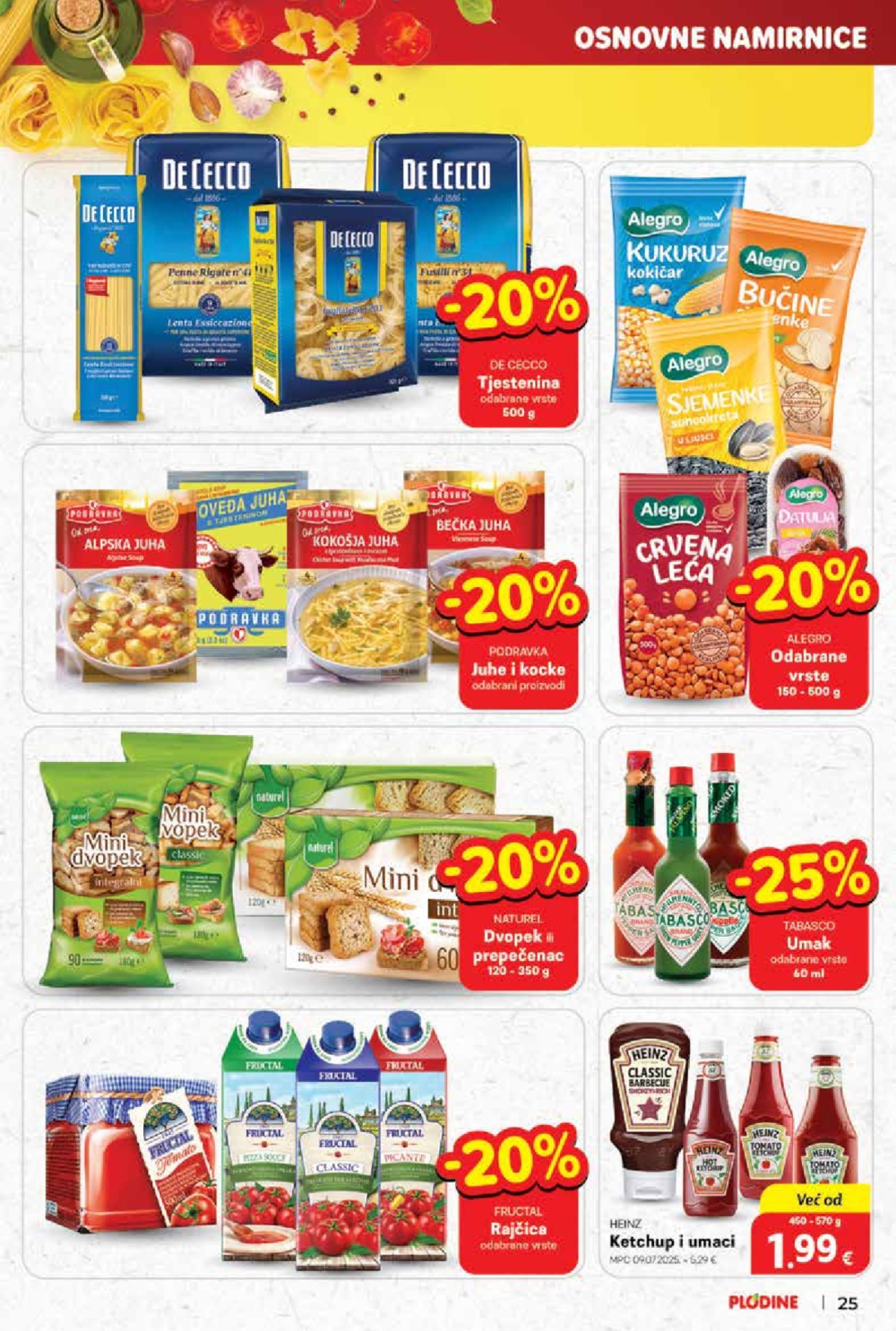 Plodine katalog Akcija 01.10. - 07.10.2025.