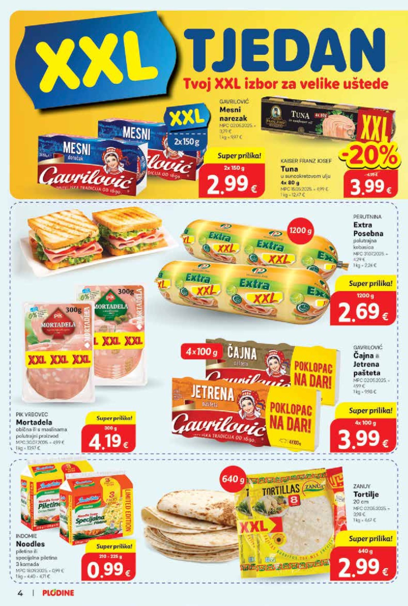 Plodine katalog Akcija 01.10. - 07.10.2025.