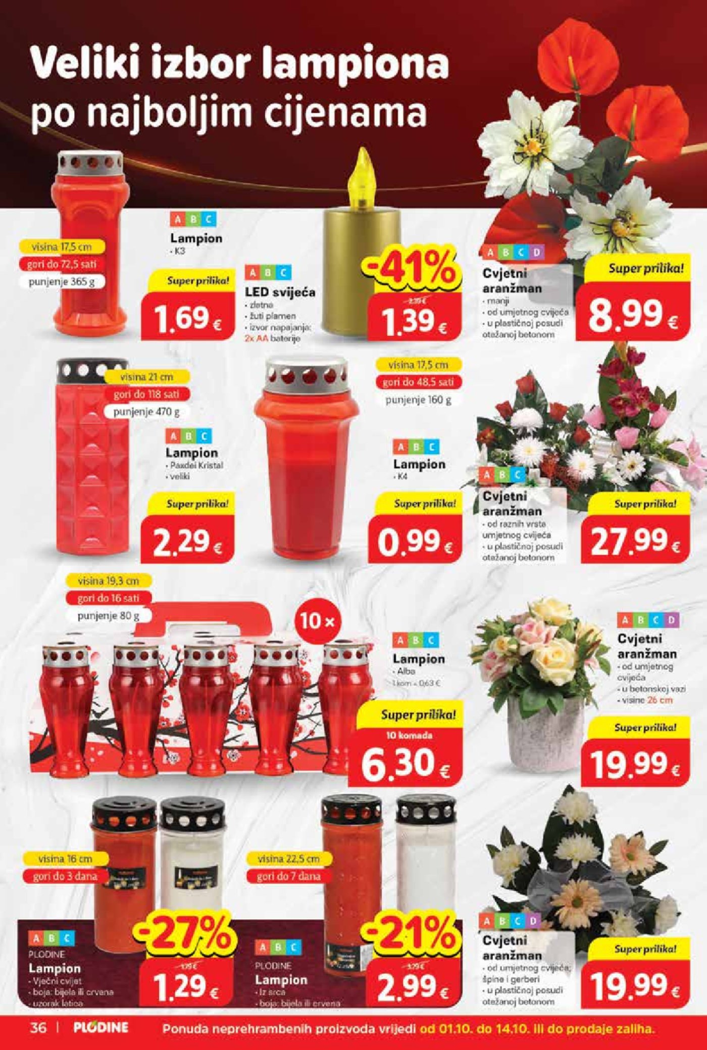 Plodine katalog Akcija 01.10. - 07.10.2025.