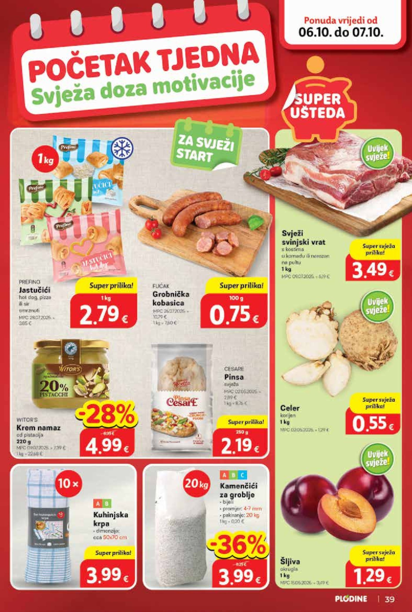 Plodine katalog Akcija 01.10. - 07.10.2025.