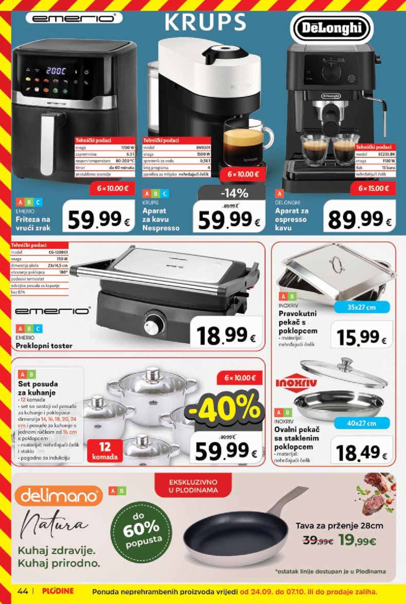 Plodine katalog Akcija 01.10. - 07.10.2025.