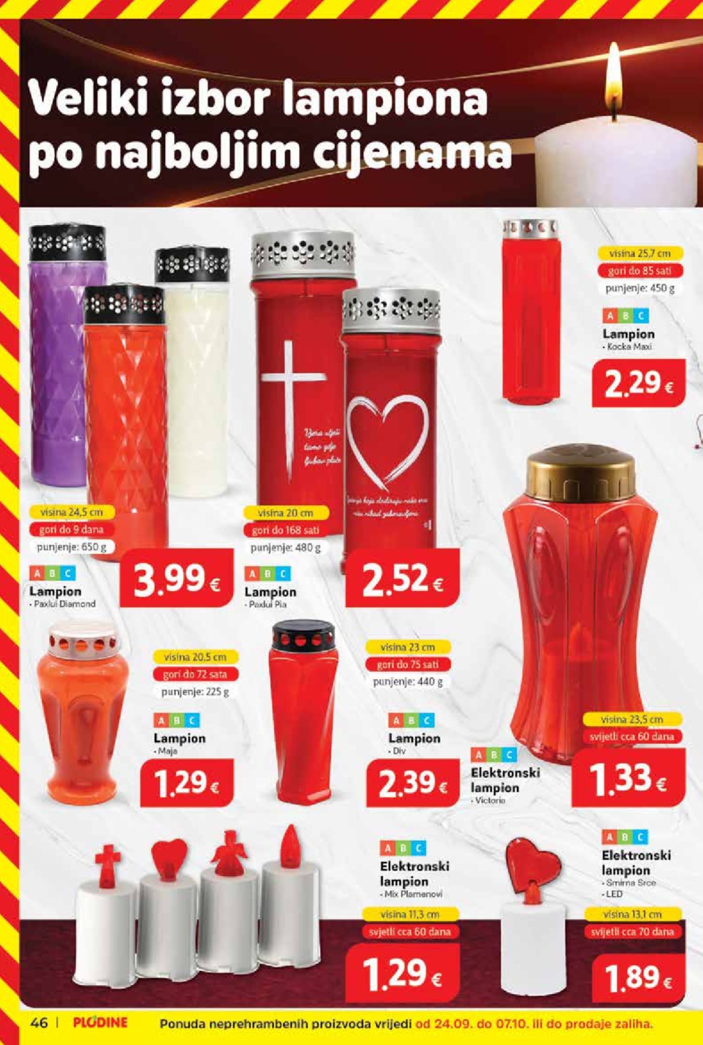 Plodine katalog Akcija 01.10. - 07.10.2025.