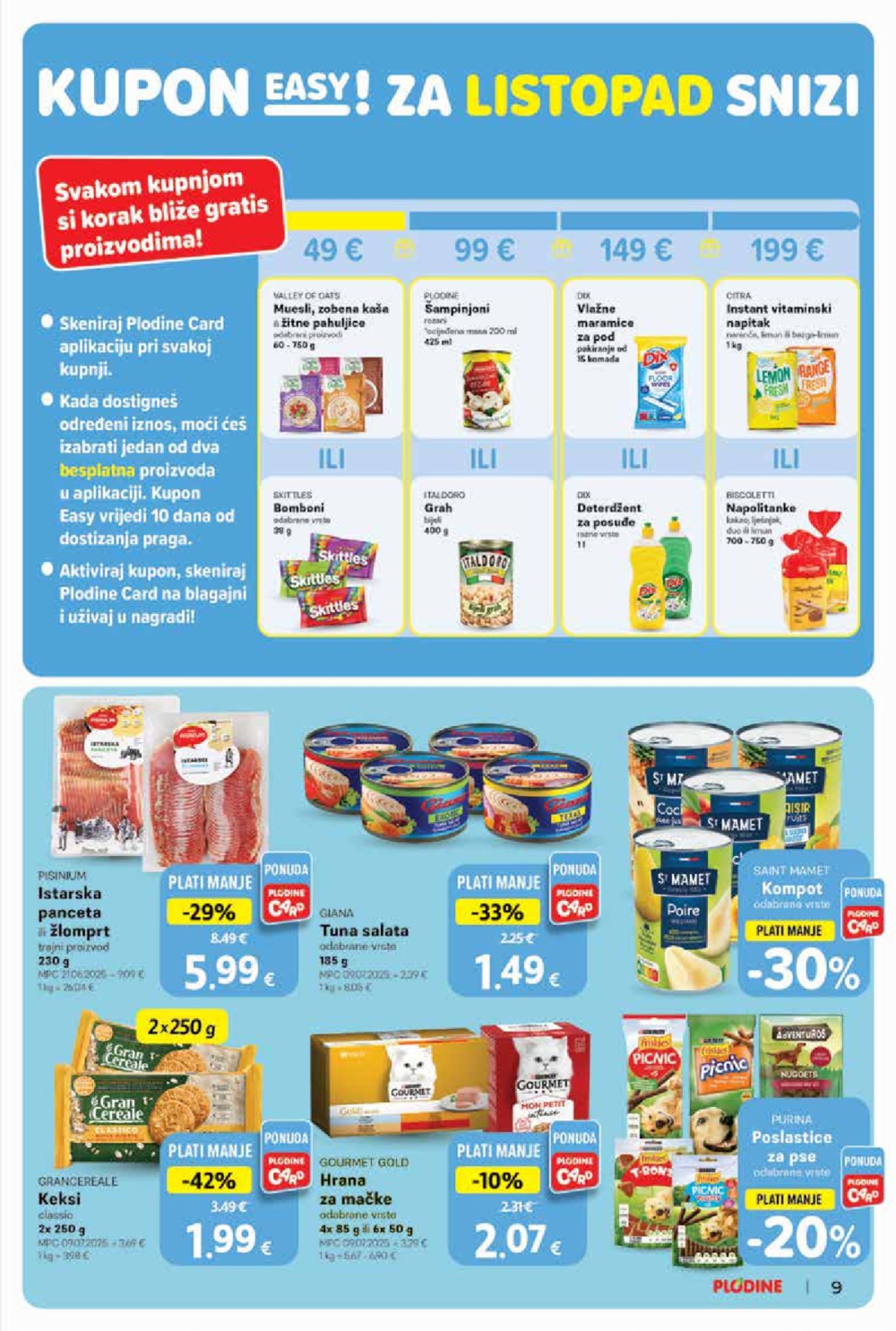 Plodine katalog Akcija 01.10. - 07.10.2025.