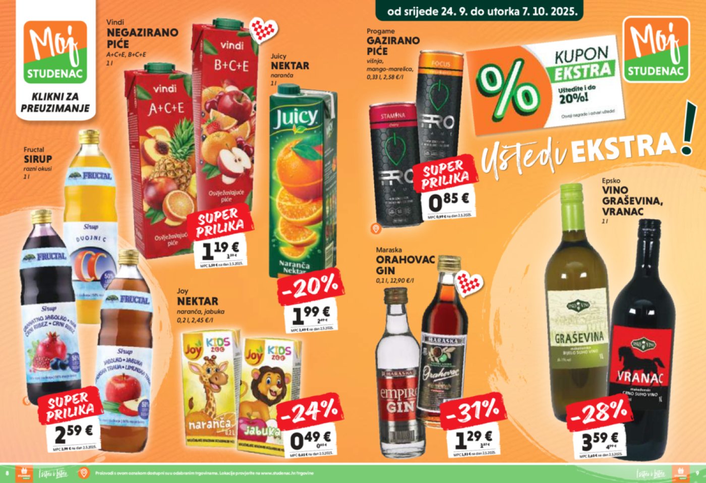 Studenac katalog Moj Studenac 24.09. - 07.10.2025.