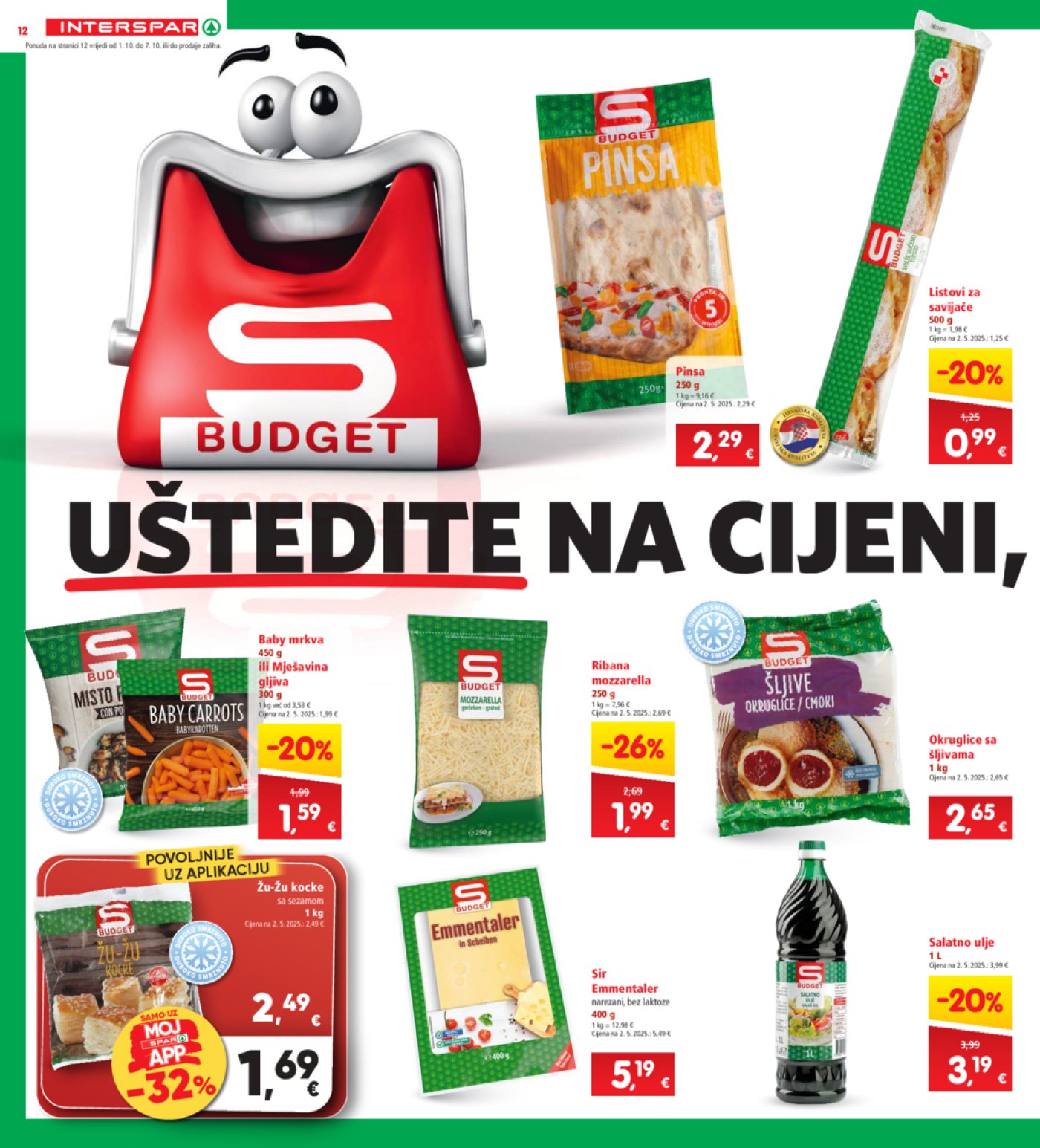 INTERSPAR katalog Akcija 01.10.-07. 10.2025.