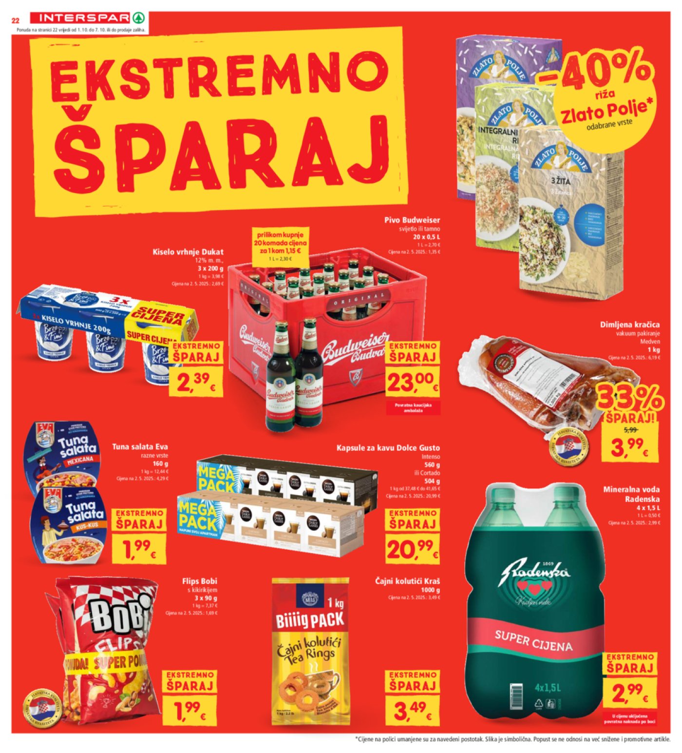 INTERSPAR katalog Akcija 01.10.-07. 10.2025.