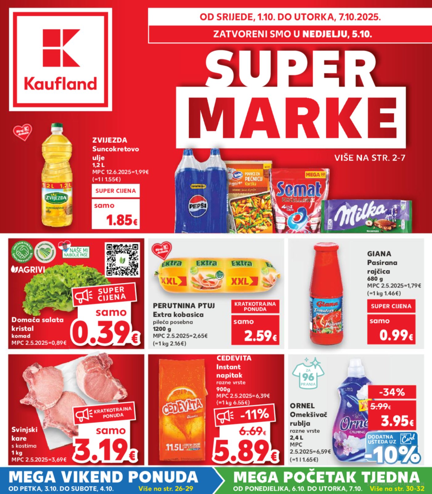 Kaufland katalog Akcija 01.10.-07.10.2025. Odabrane poslovnice