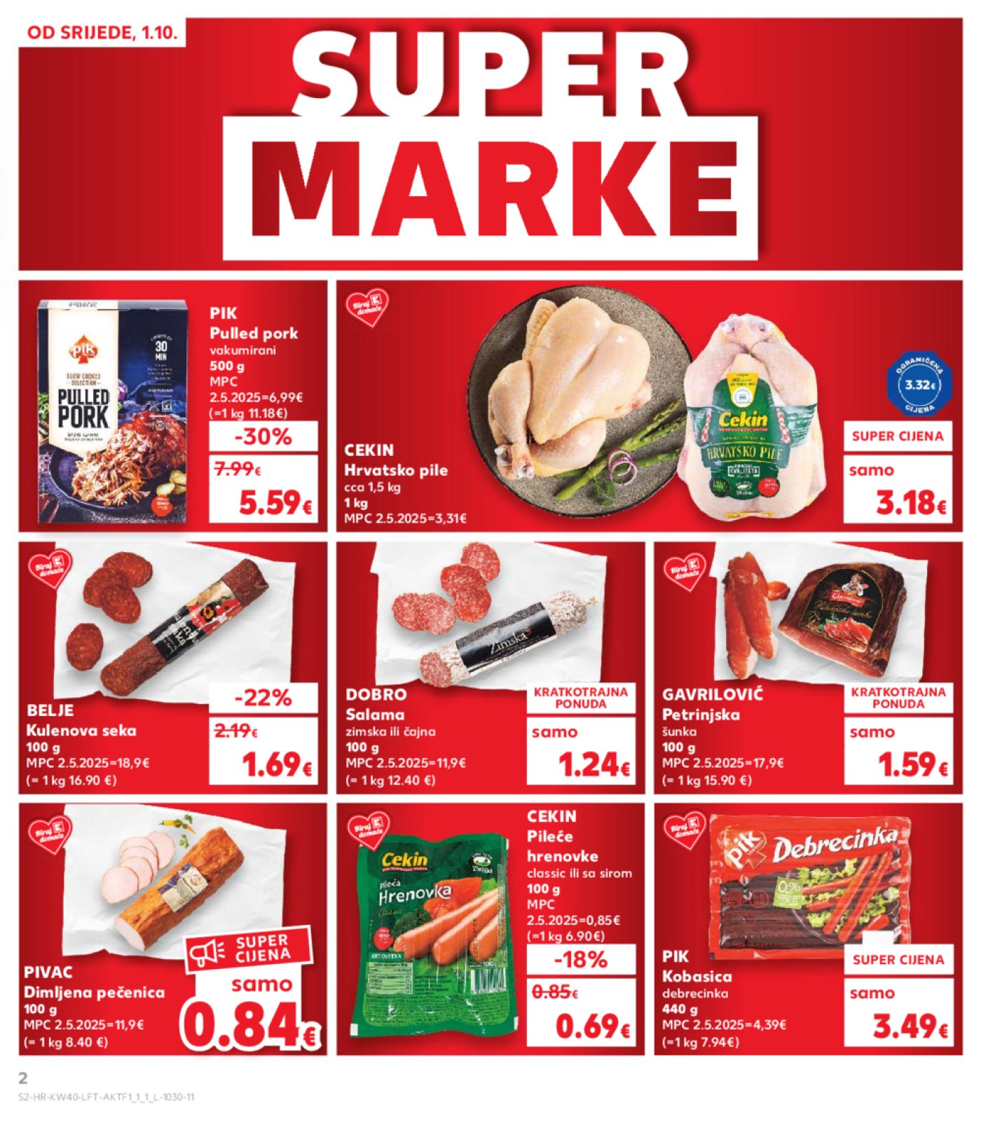 Kaufland katalog Akcija 01.10.-07.10.2025. Odabrane poslovnice