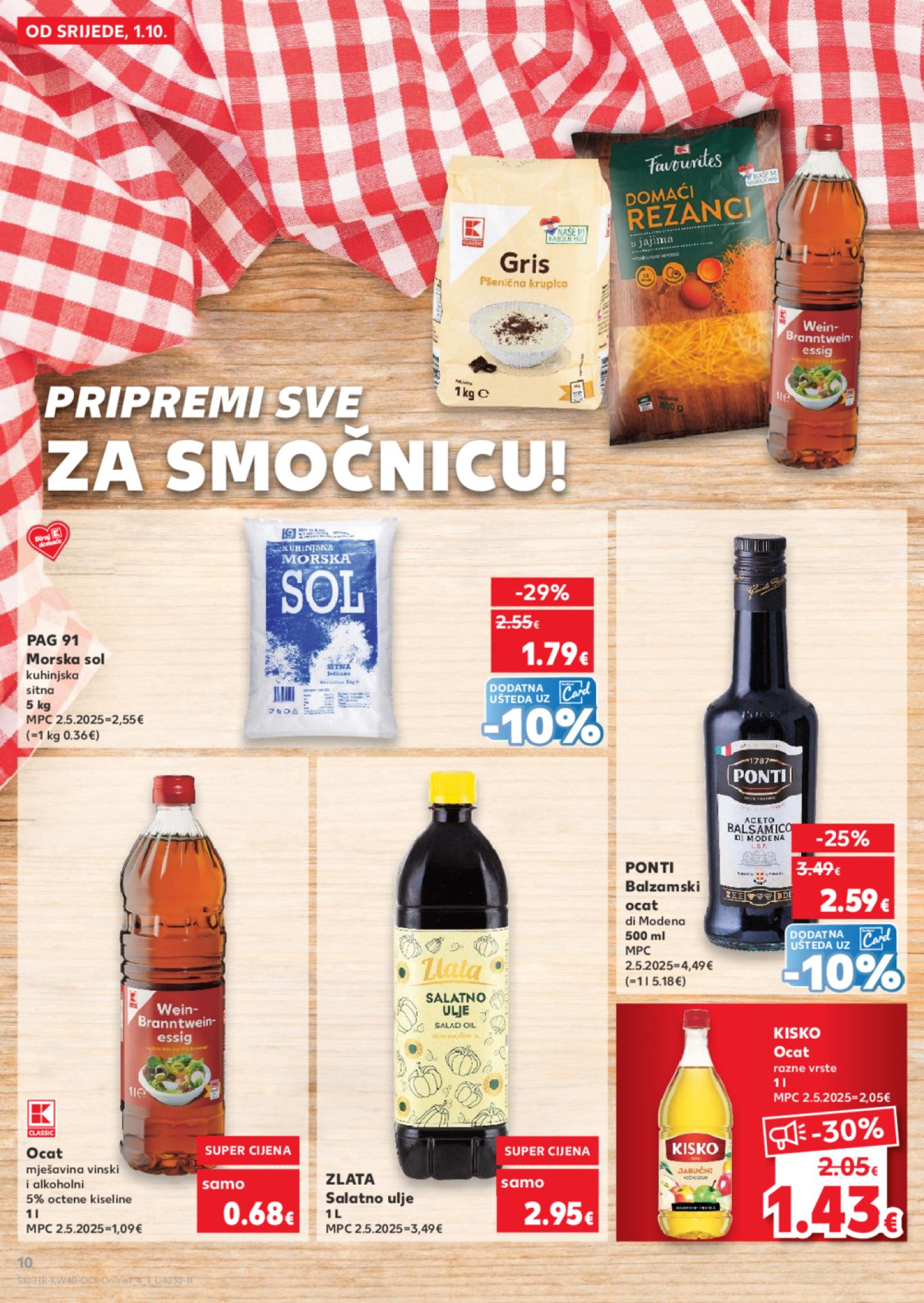 Kaufland katalog Robne marke 01.10.-07.10.2025. Odabrane poslovnice