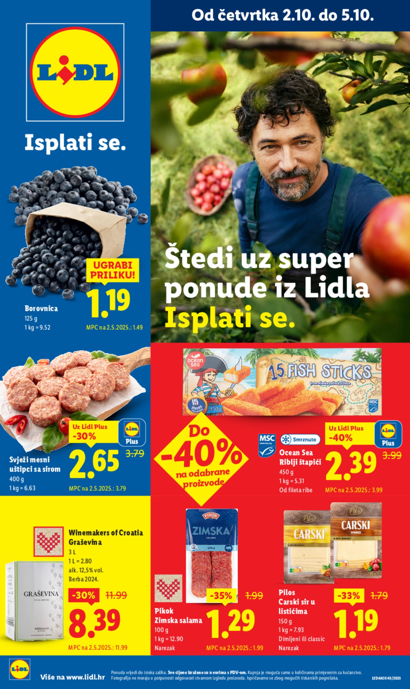 Lidl katalog Ponuda od četvrtka 02.10. - 05.10.2025.