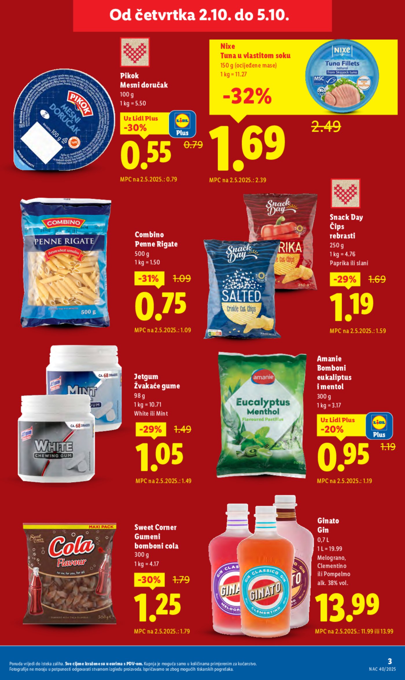 Lidl katalog Ponuda od četvrtka 02.10. - 05.10.2025.