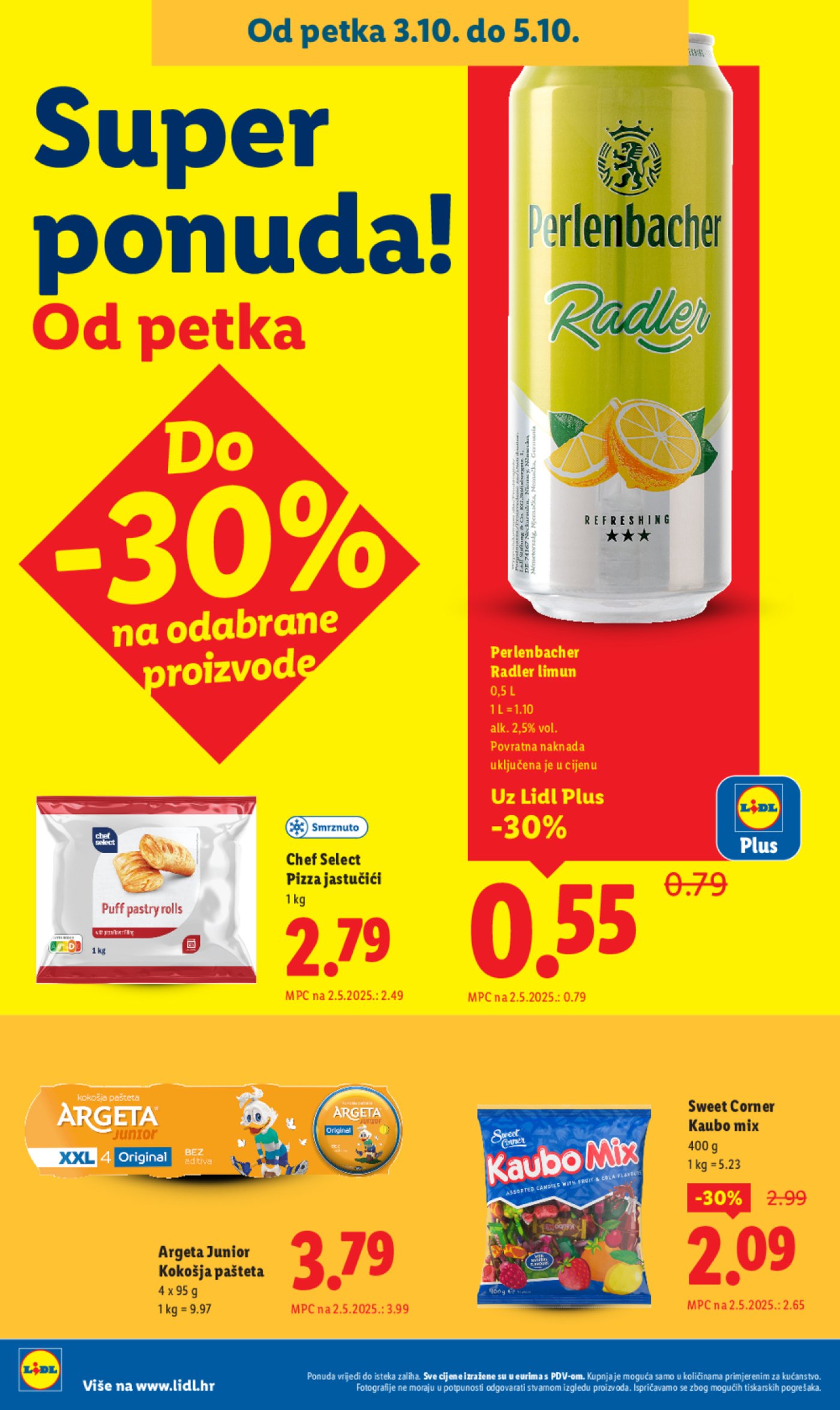 Lidl katalog Ponuda od četvrtka 02.10. - 05.10.2025.
