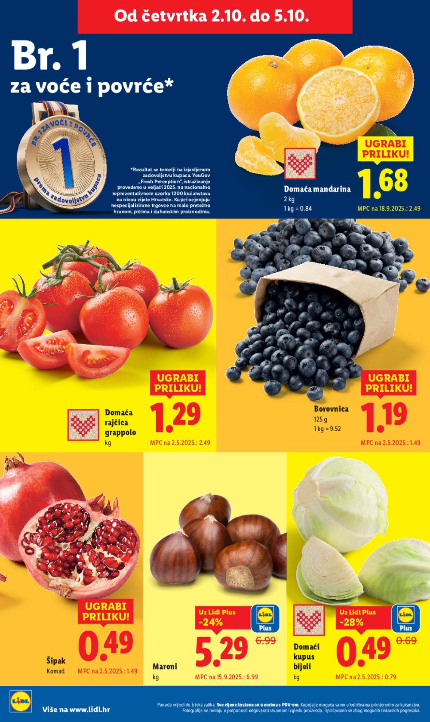 Lidl katalog Ponuda od četvrtka 02.10. - 05.10.2025.