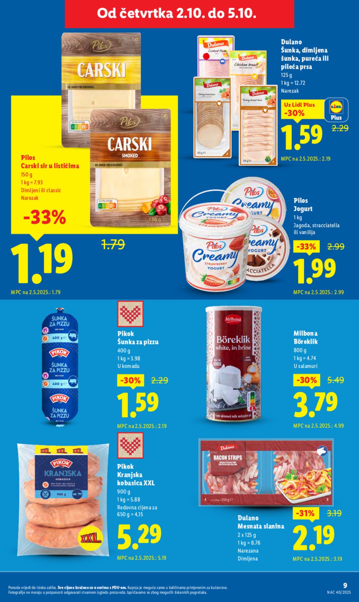 Lidl katalog Ponuda od četvrtka 02.10. - 05.10.2025.