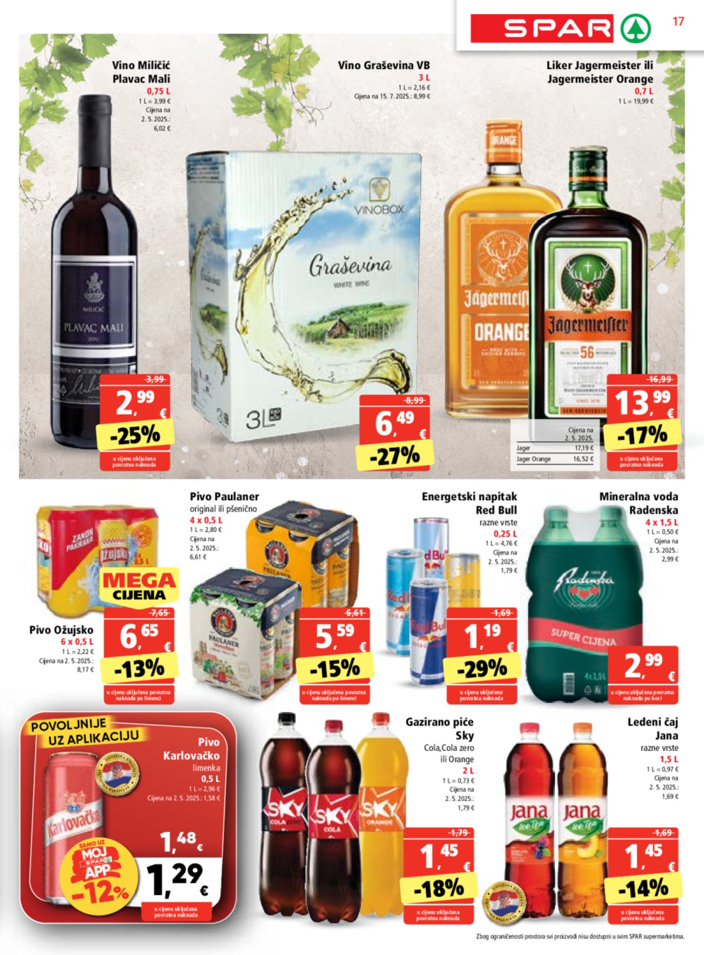 SPAR katalog Akcija 01.10. - 07.10.2025.