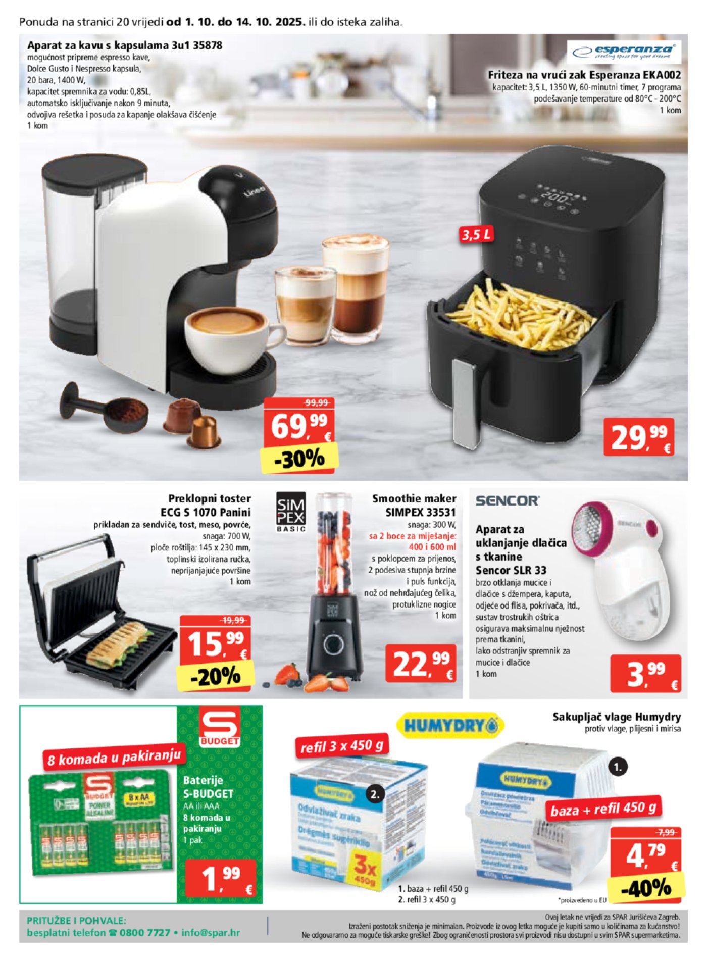 SPAR katalog Akcija 01.10. - 07.10.2025.