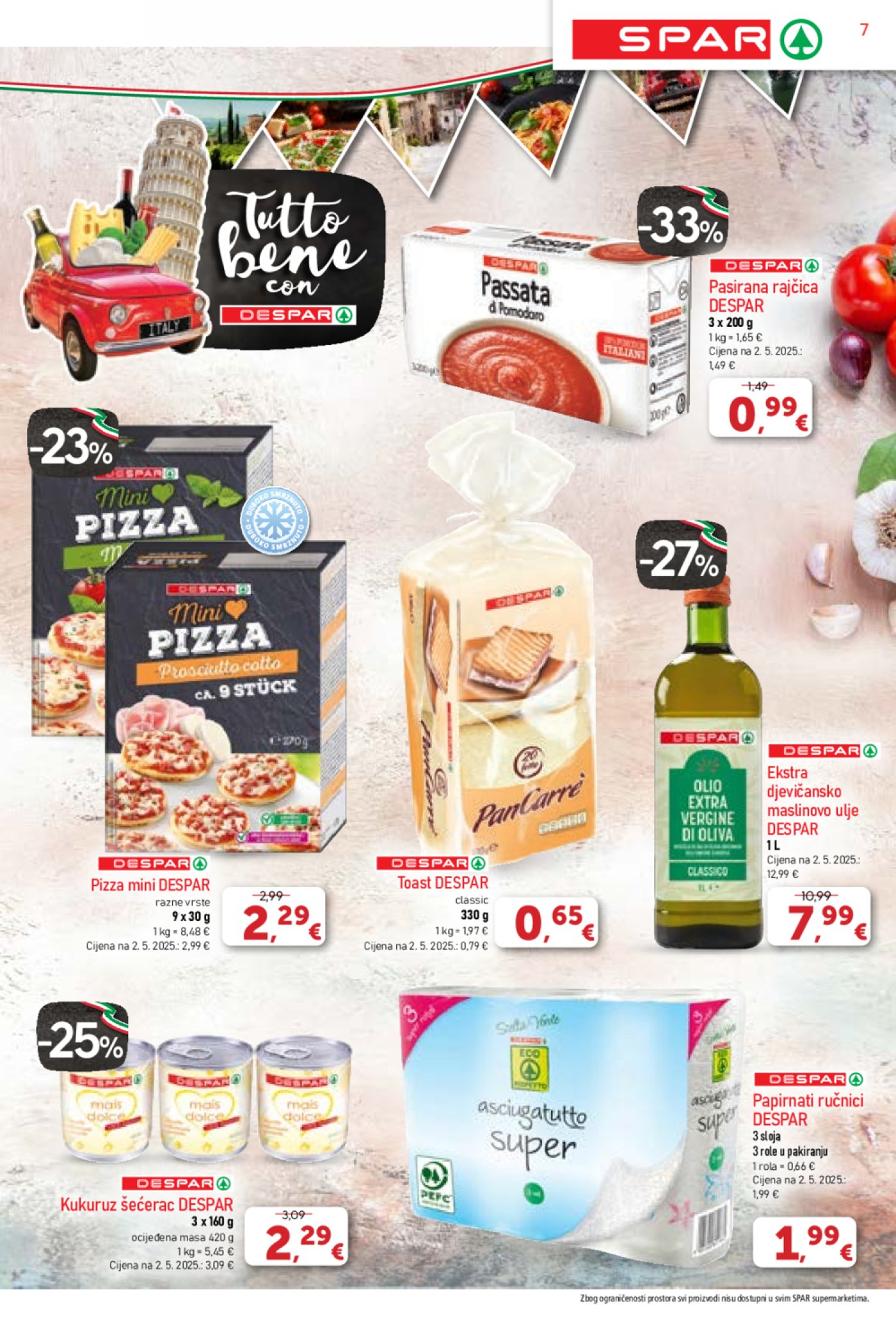 SPAR katalog Akcija 01.10. - 07.10.2025.