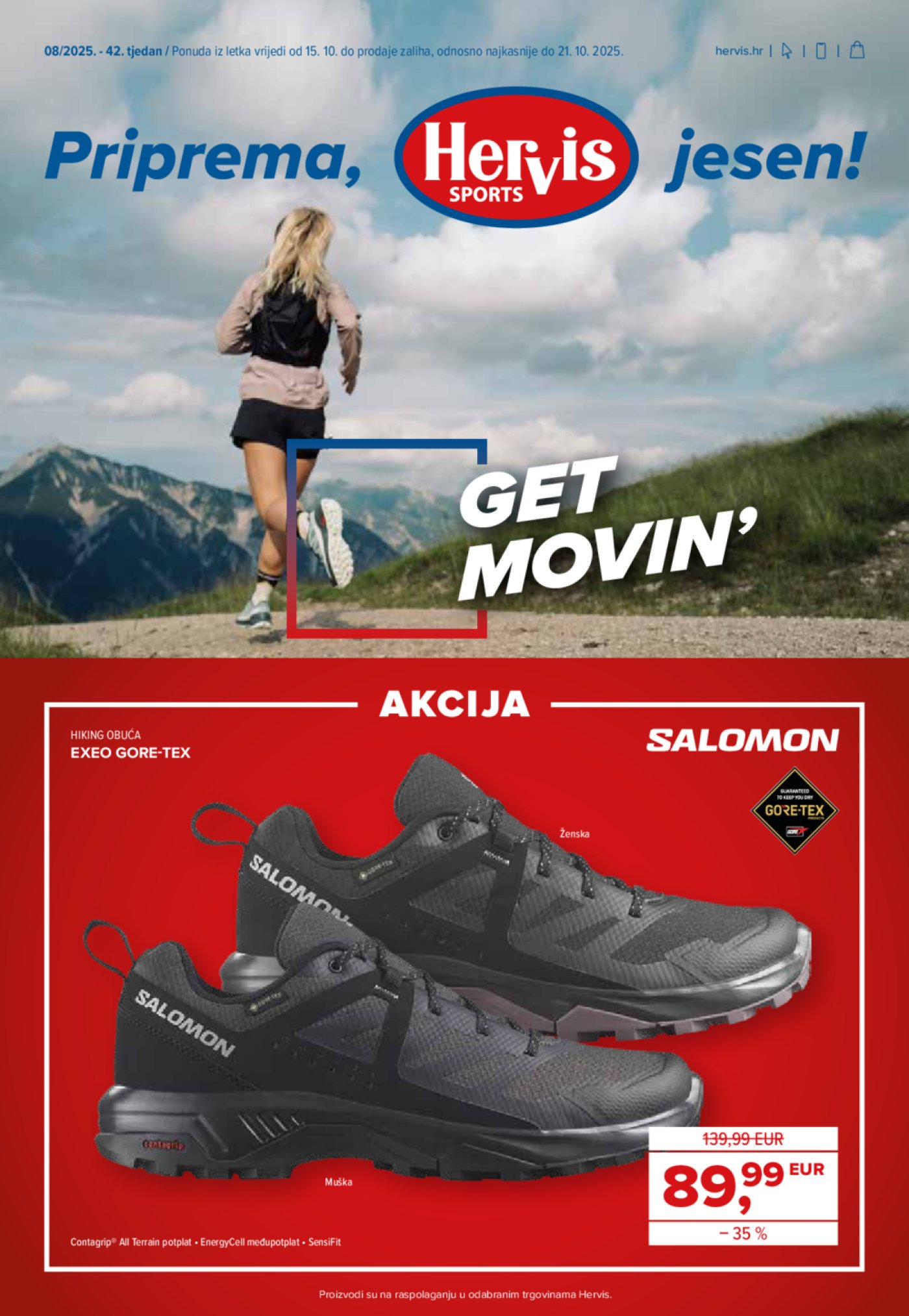 Hervis katalog Akcija 15.10.-21.10.2025.