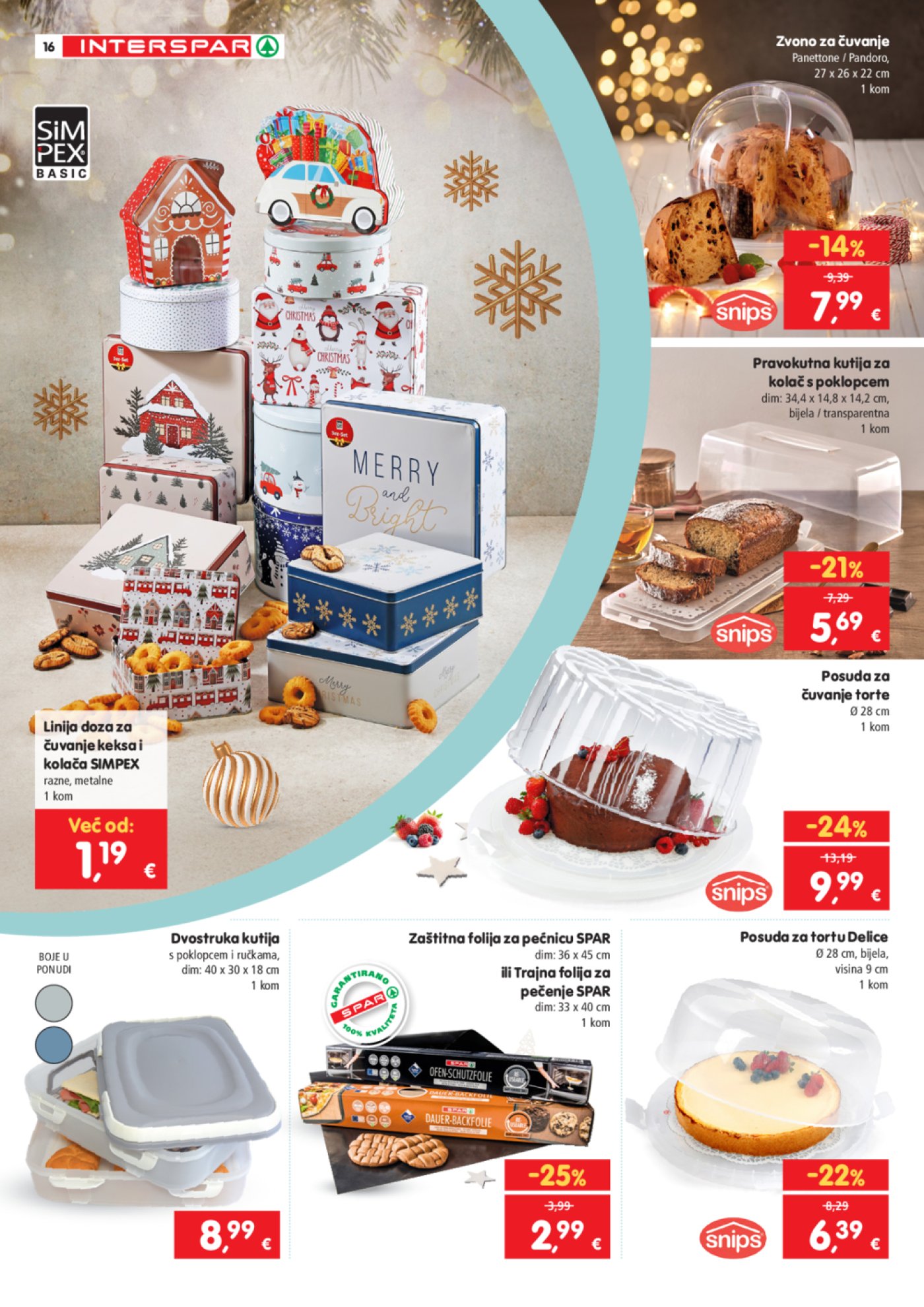 INTERSPAR katalog Vrijeme je za kolače 08.10. - 06.01.2025.