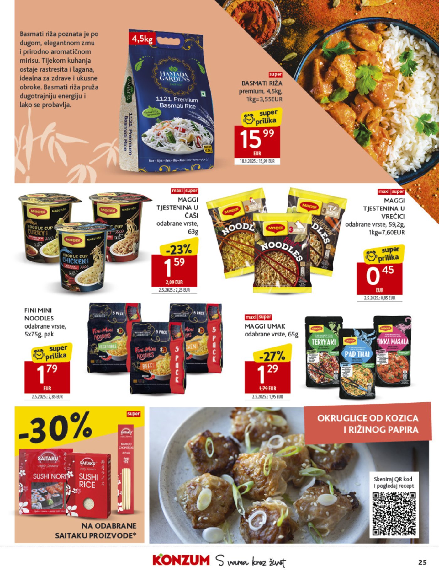 Konzum katalog Akcija 08.10. - 14.10.2025.