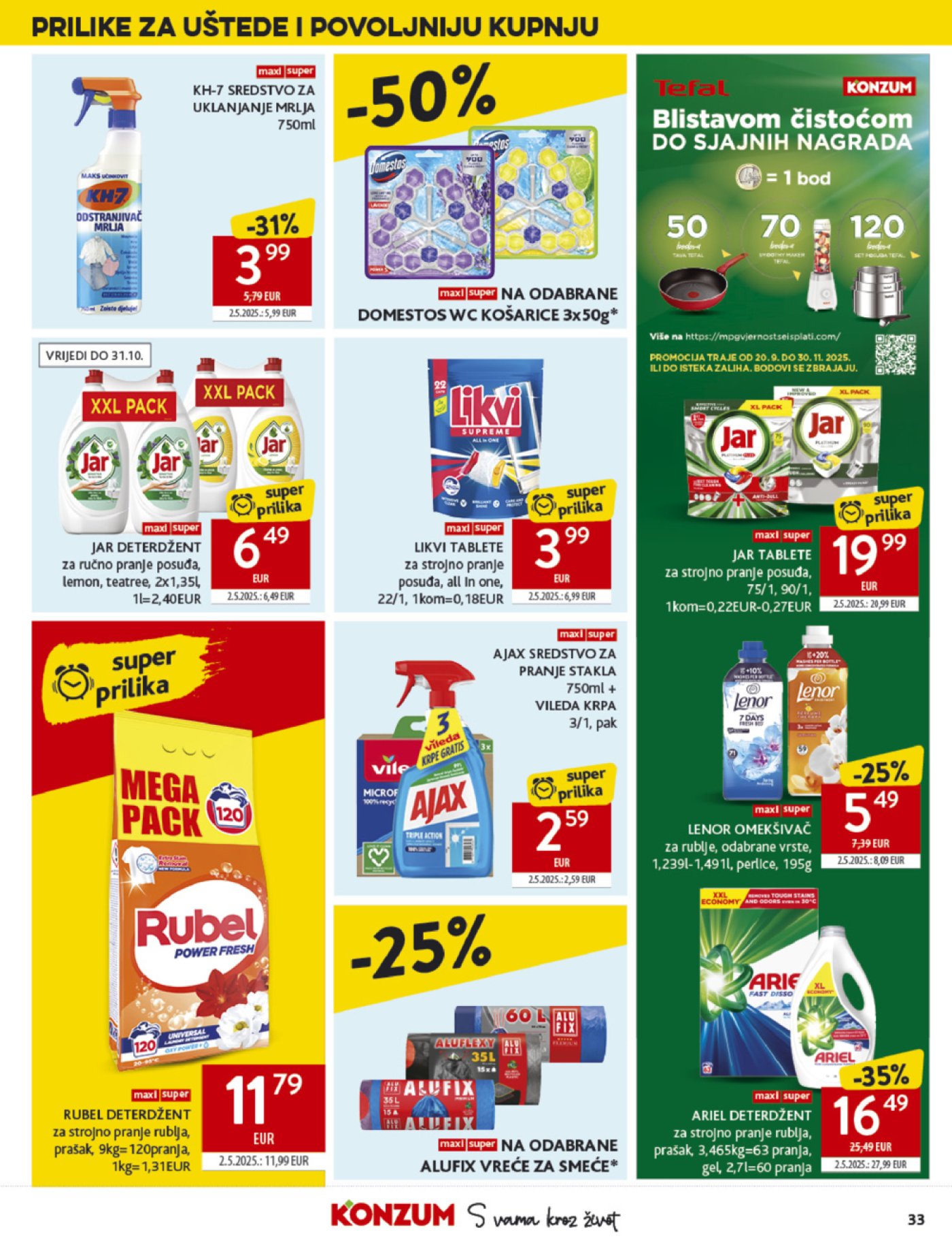 Konzum katalog Akcija 08.10. - 14.10.2025.