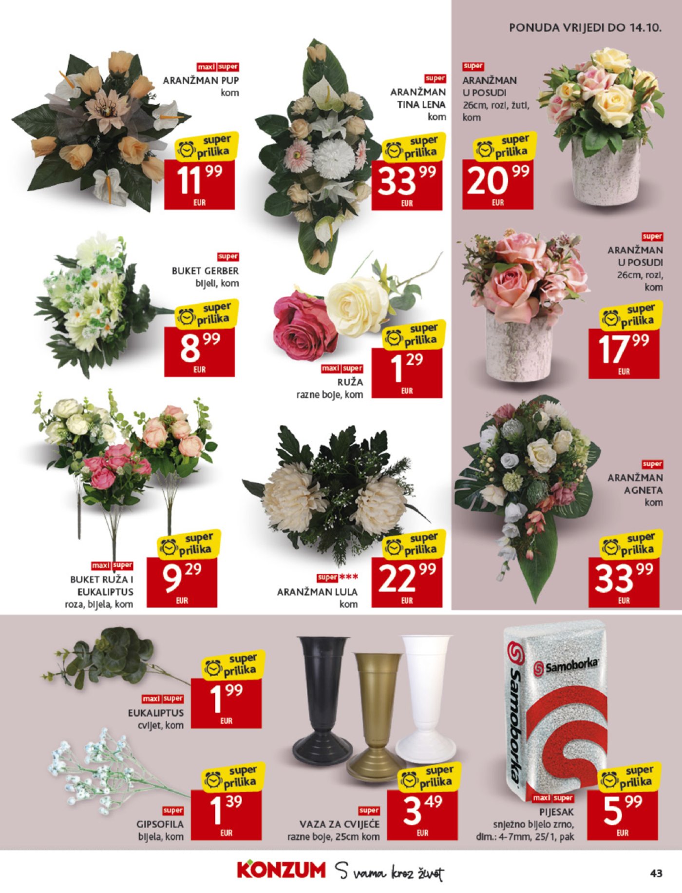 Konzum katalog Akcija 08.10. - 14.10.2025.