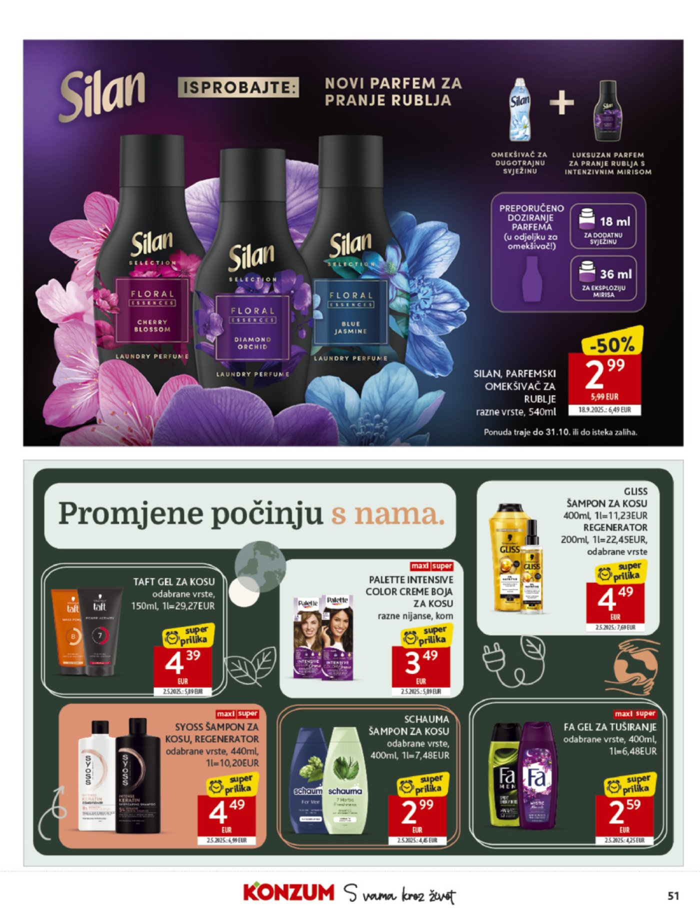 Konzum katalog Akcija 08.10. - 14.10.2025.