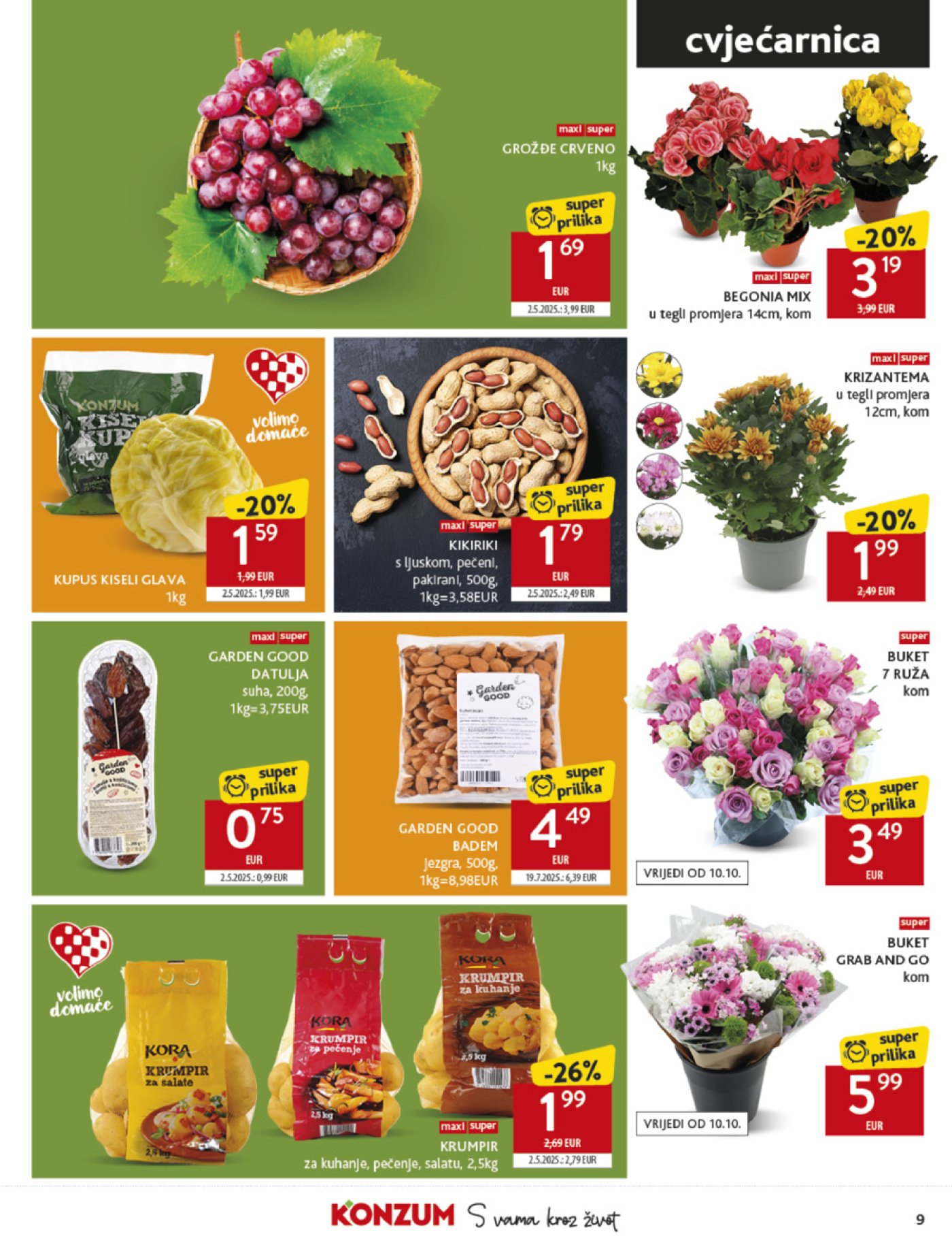 Konzum katalog Akcija 08.10. - 14.10.2025.