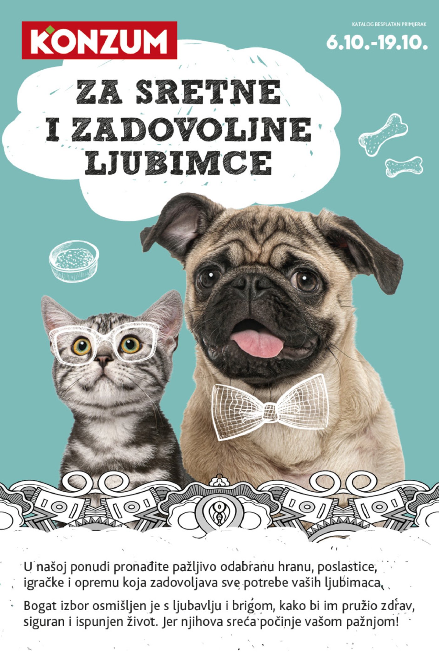 Konzum katalog Kućni ljubimci 06.10. - 19.10.2025.