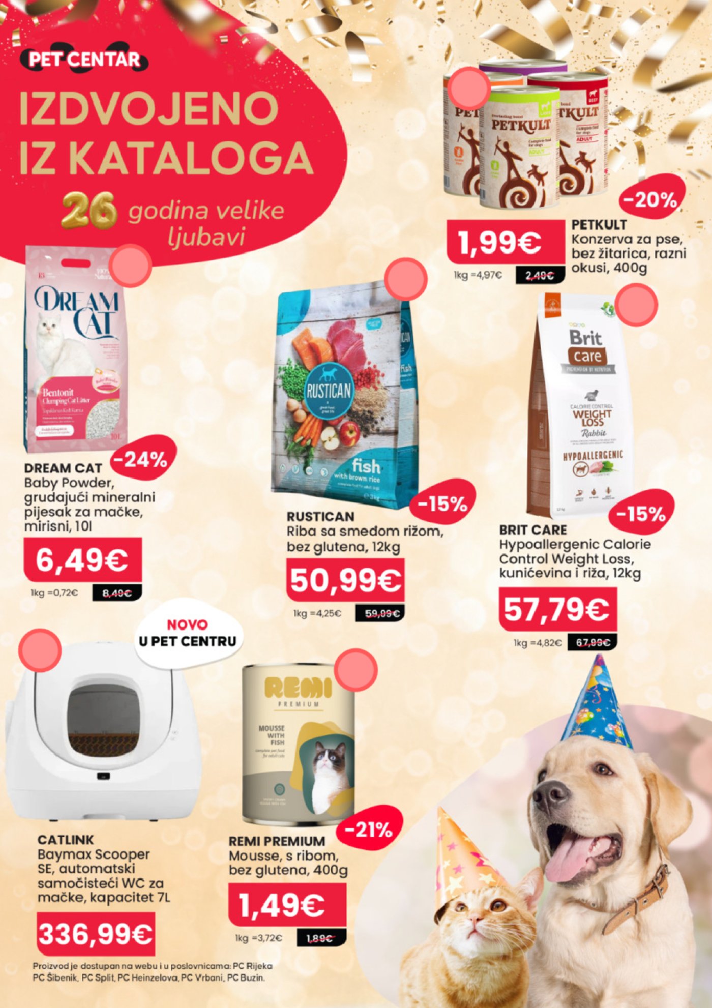 Pet centar katalog Akcija 01.10. - 31.10.2025.