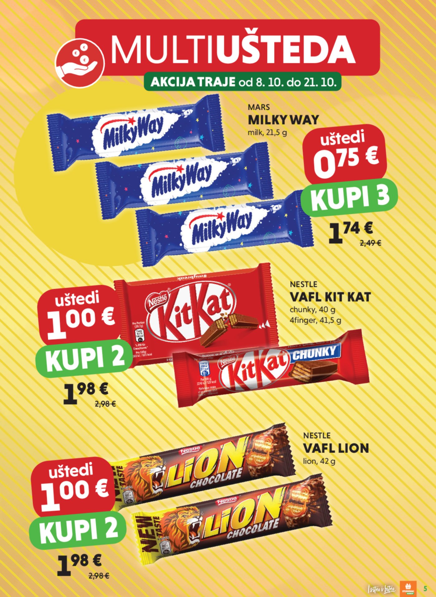 Studenac katalog Multiušteda 08.10. - 21.10.2025.