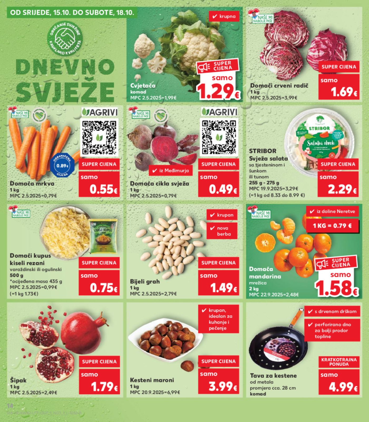 Kaufland katalog Akcija 15.10. - 21.10.2025. Odabrane poslovnice