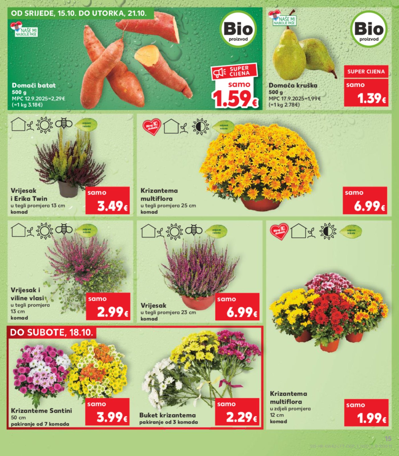 Kaufland katalog Akcija 15.10. - 21.10.2025. Odabrane poslovnice