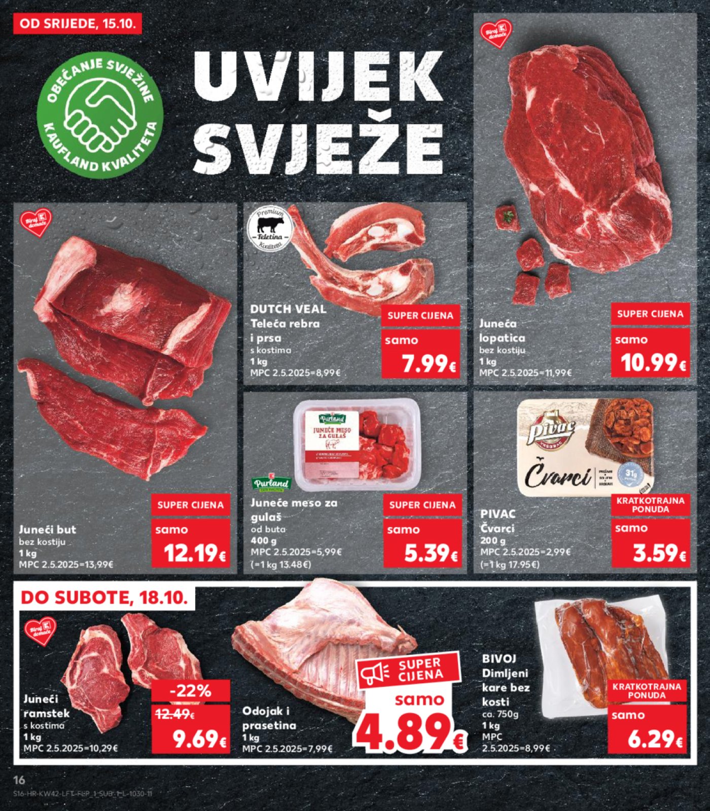 Kaufland katalog Akcija 15.10. - 21.10.2025. Odabrane poslovnice