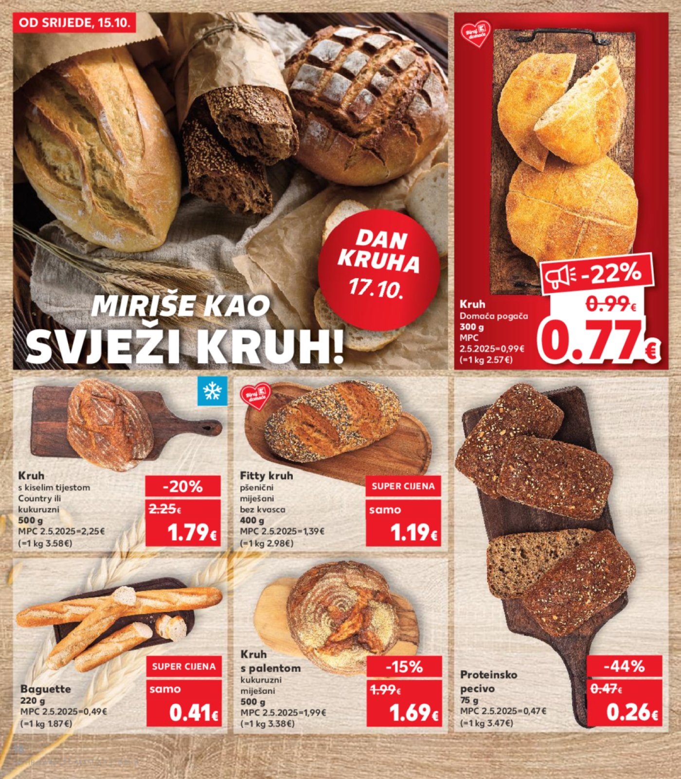 Kaufland katalog Akcija 15.10. - 21.10.2025. Odabrane poslovnice