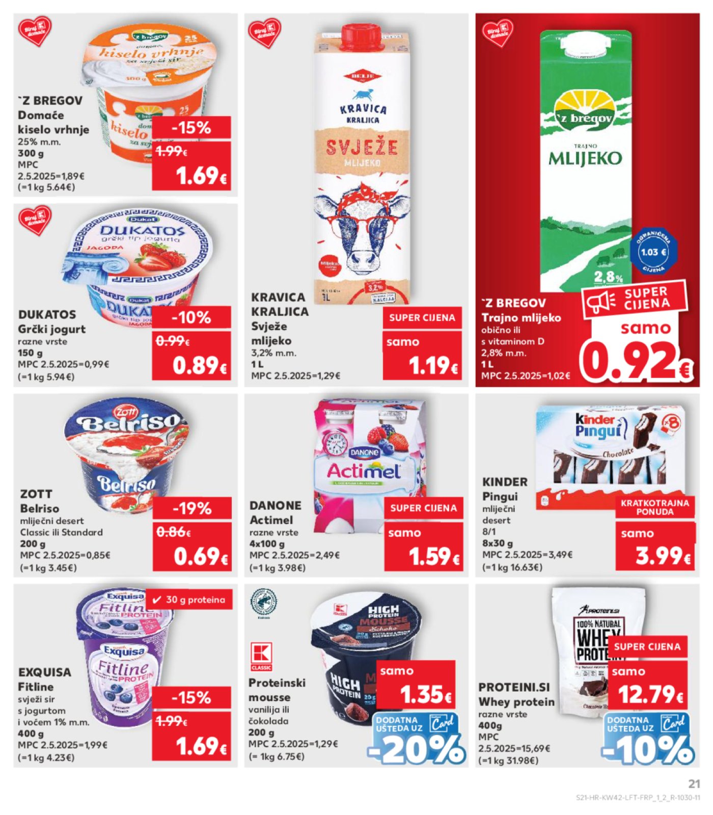 Kaufland katalog Akcija 15.10. - 21.10.2025. Odabrane poslovnice