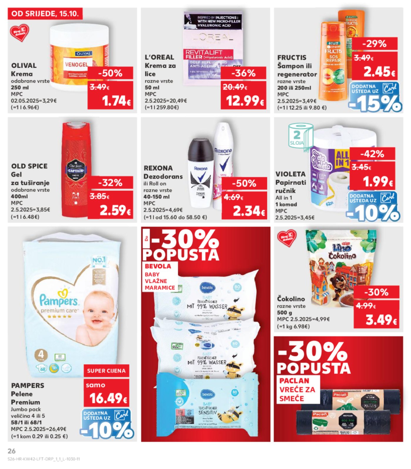 Kaufland katalog Akcija 15.10. - 21.10.2025. Odabrane poslovnice