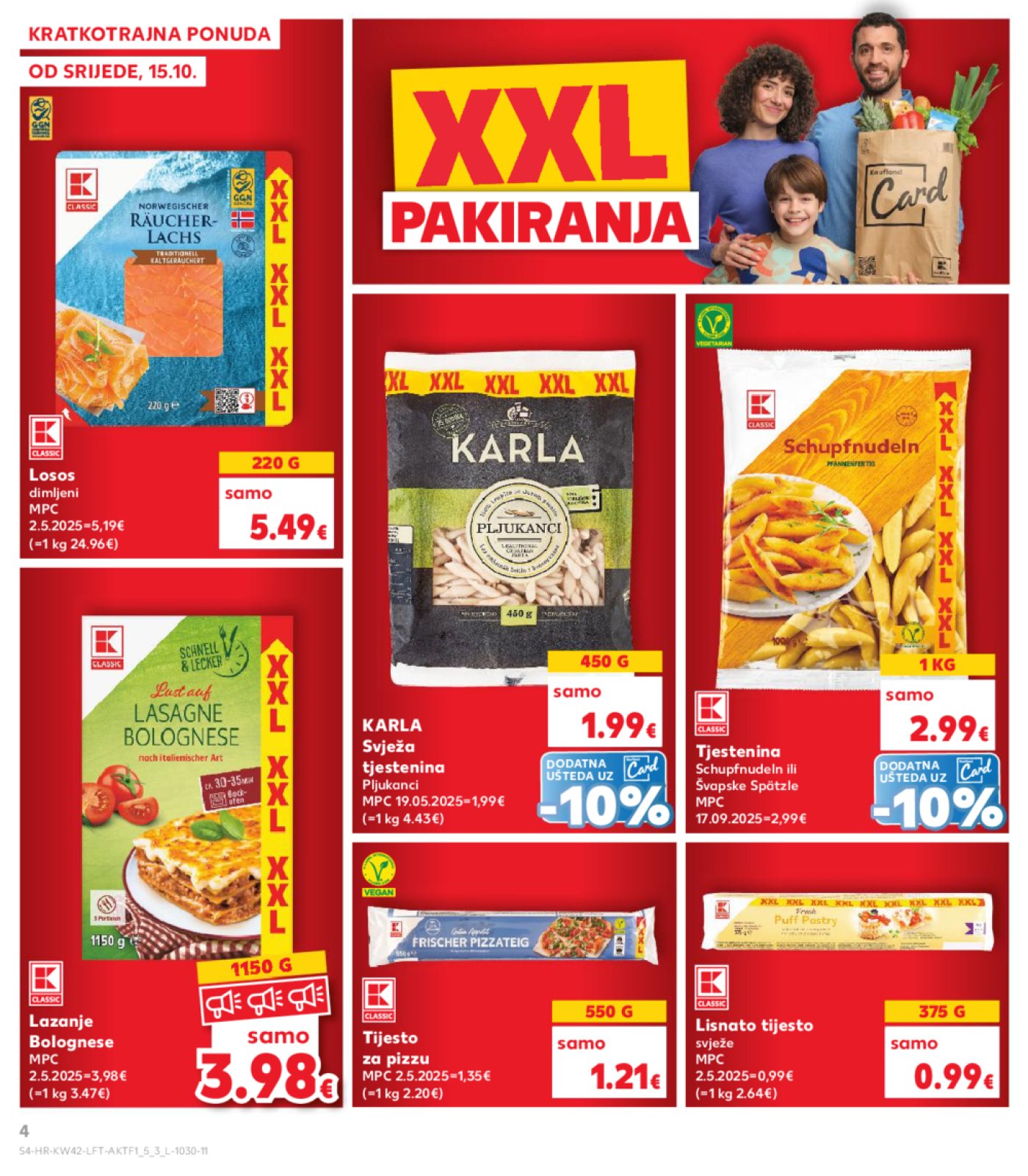 Kaufland katalog Akcija 15.10. - 21.10.2025. Odabrane poslovnice